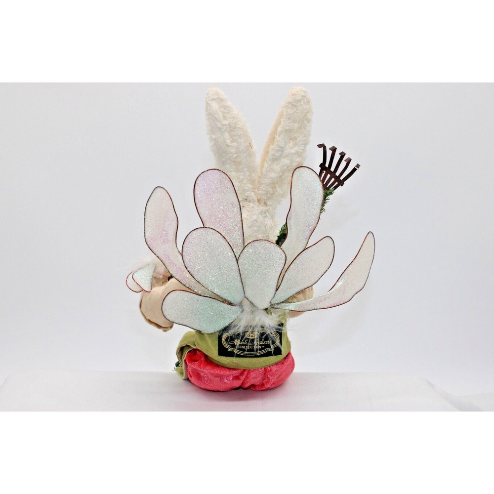 VTG Mark Roberts Victorian Bunny Rabbit Poseable Garden Rake & Wings, Bee - 11" - Picture 6 of 12